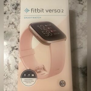 Fitbit Versa 2 in Black and Silver